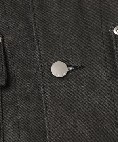 LEATHER COLLAR FADE COVERALL
