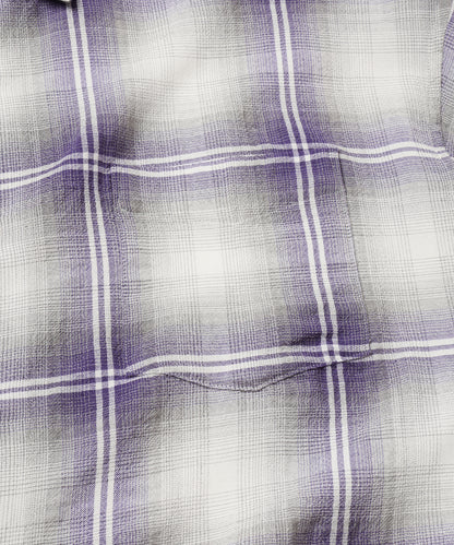 OMBRE CHECK ZIP SHIRT