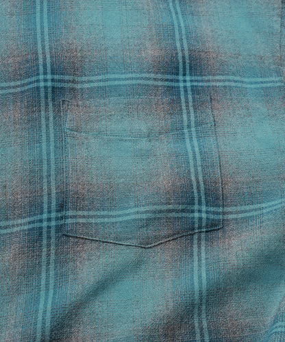 OMBRE CHECK ZIP SHIRT