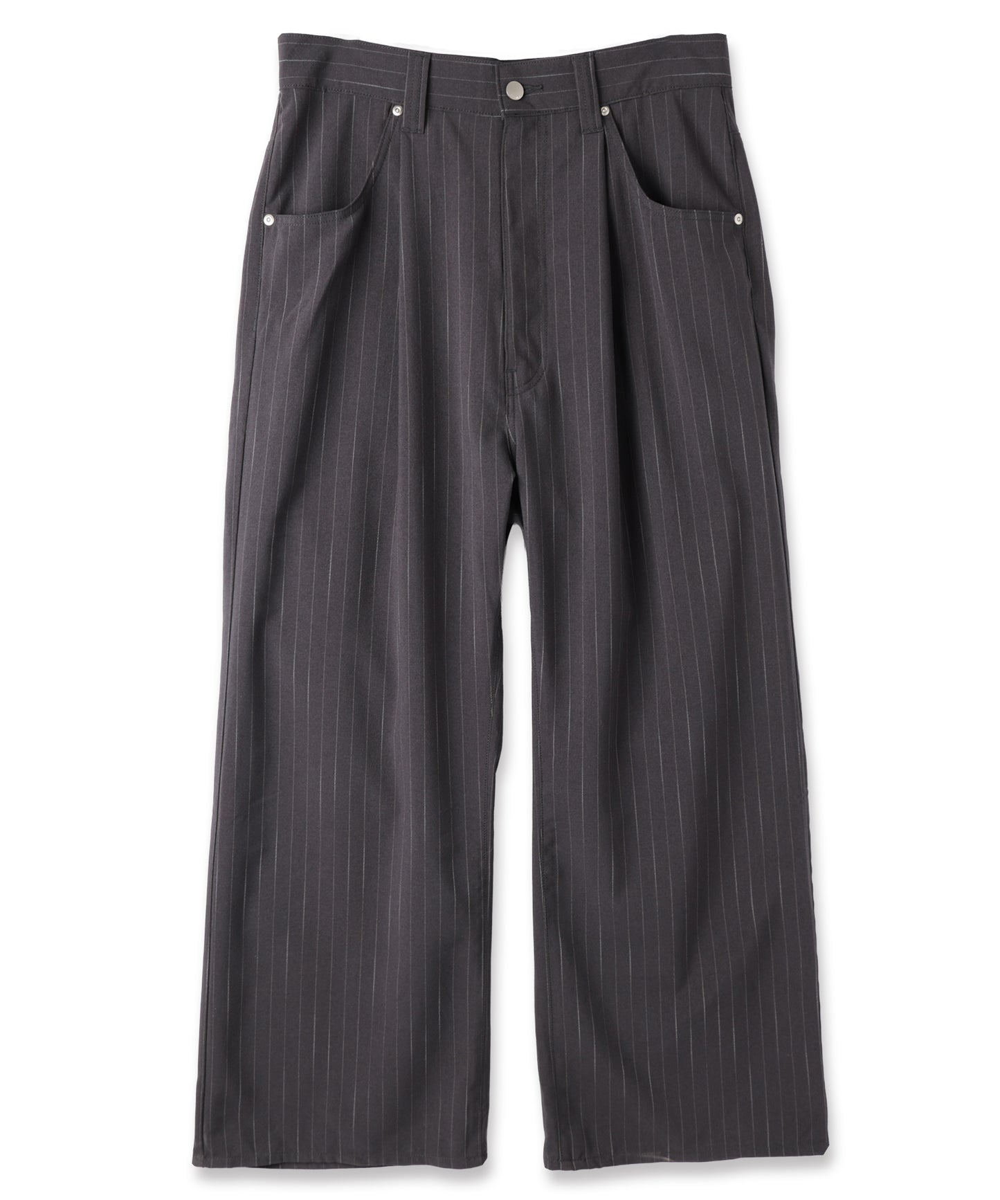 JIEDA　STRIPE WIDE ONE TUCK PANTS