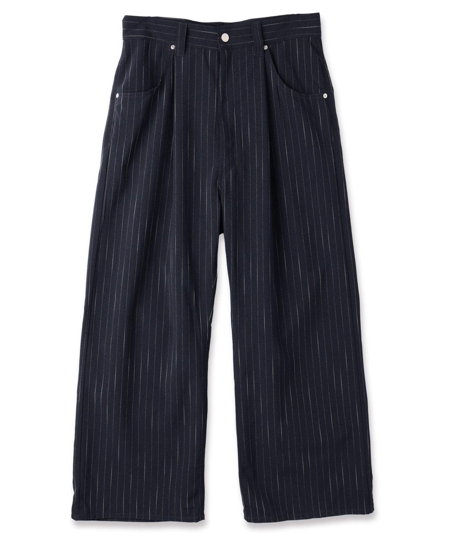 JIEDA　STRIPE WIDE ONE TUCK PANTS
