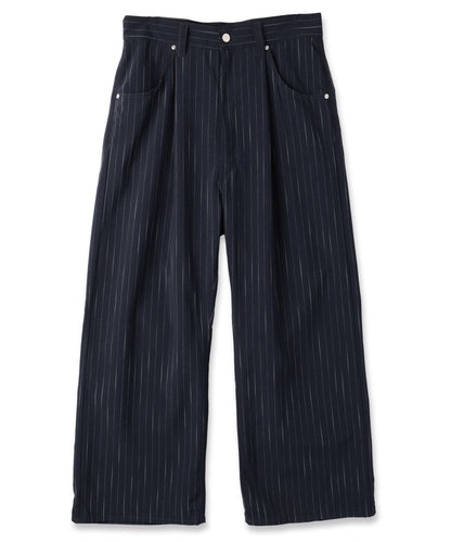 JIEDA　STRIPE WIDE ONE TUCK PANTS