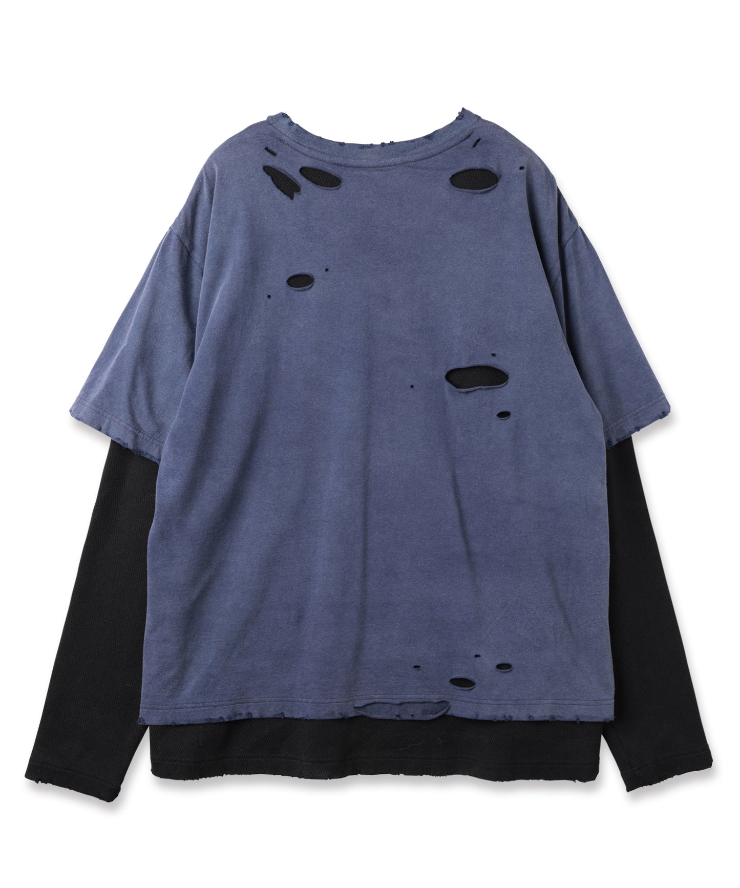 WAFFLE DAMAGE LAYERED L/S