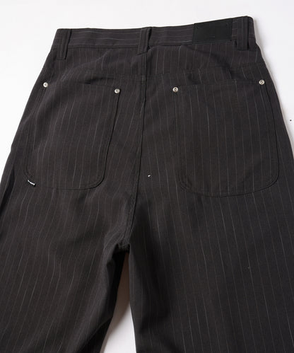 JIEDA　STRIPE WIDE ONE TUCK PANTS
