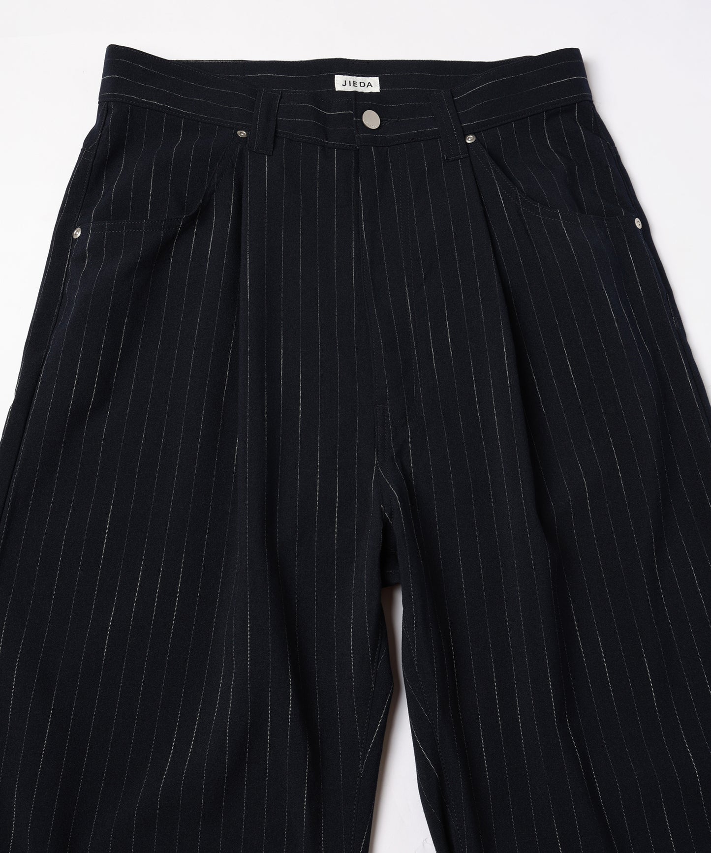 JIEDA　STRIPE WIDE ONE TUCK PANTS
