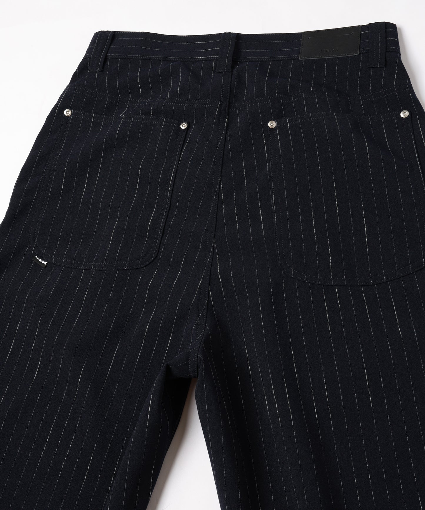 JIEDA　STRIPE WIDE ONE TUCK PANTS