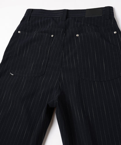 JIEDA　STRIPE WIDE ONE TUCK PANTS