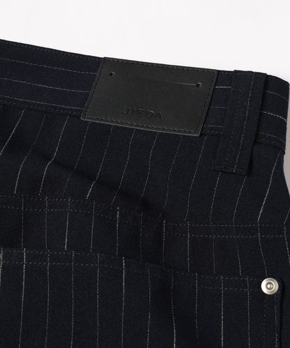 JIEDA　STRIPE WIDE ONE TUCK PANTS