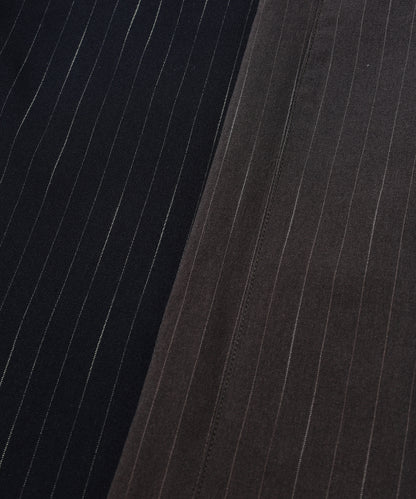 JIEDA　STRIPE WIDE ONE TUCK PANTS