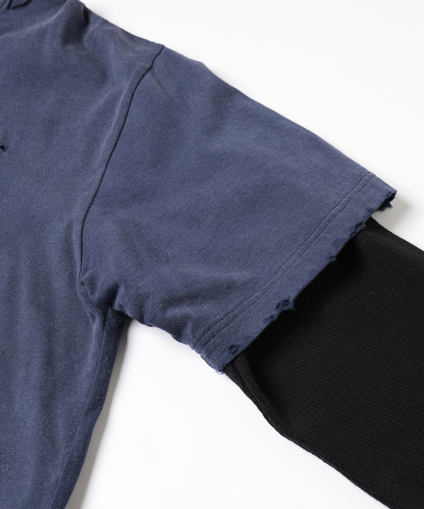 WAFFLE DAMAGE LAYERED L/S
