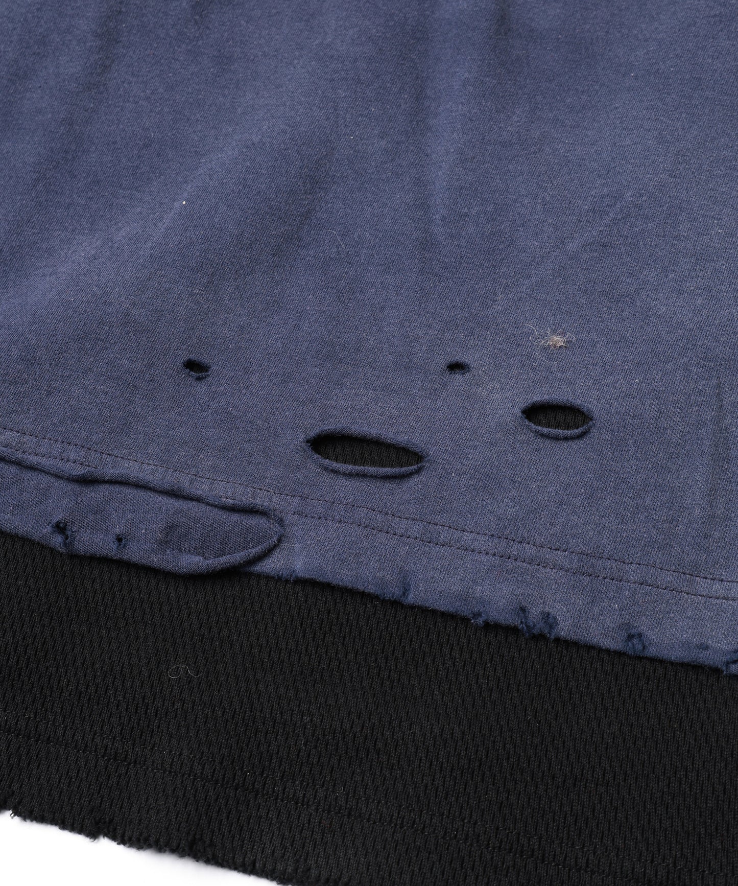 WAFFLE DAMAGE LAYERED L/S