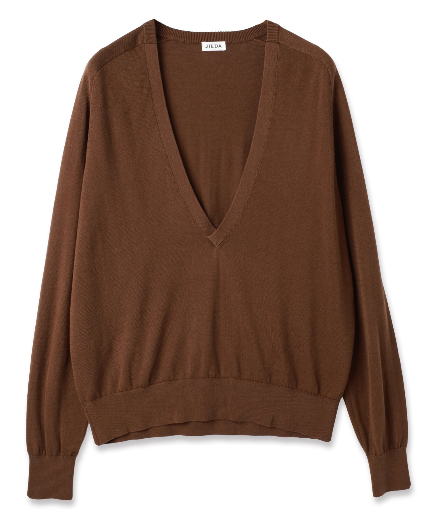 JIEDA COTTON SILK V NECK KNIT – KIKUNOBU