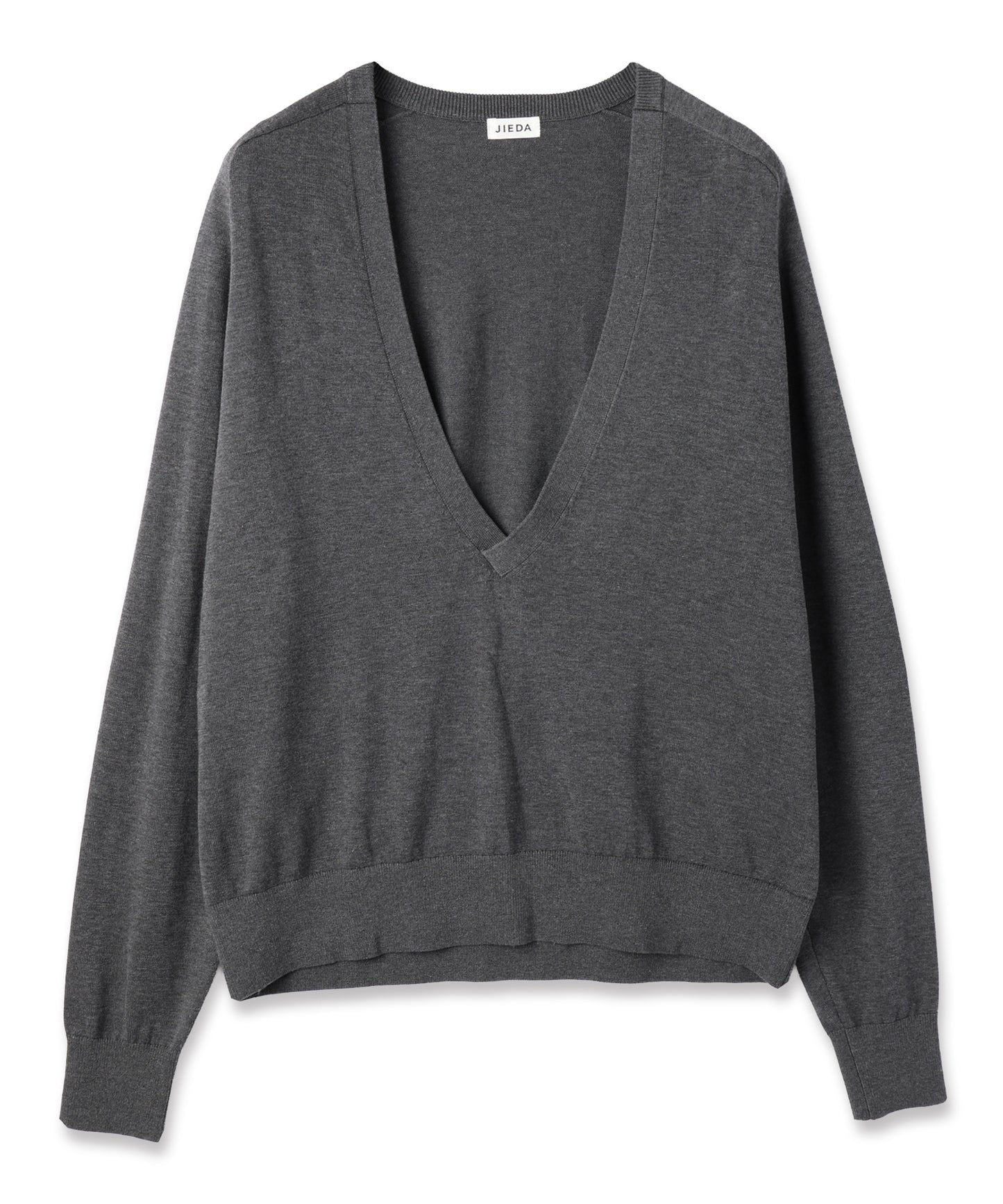 JIEDA　COTTON SILK V NECK KNIT