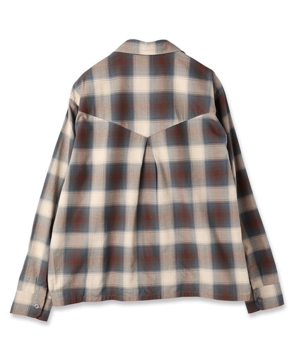JIEDA　CHECK SKIPPER SHIRT