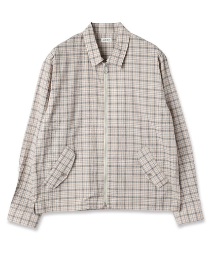 JIEDA　SEERSUCKER ZIP SHIRT