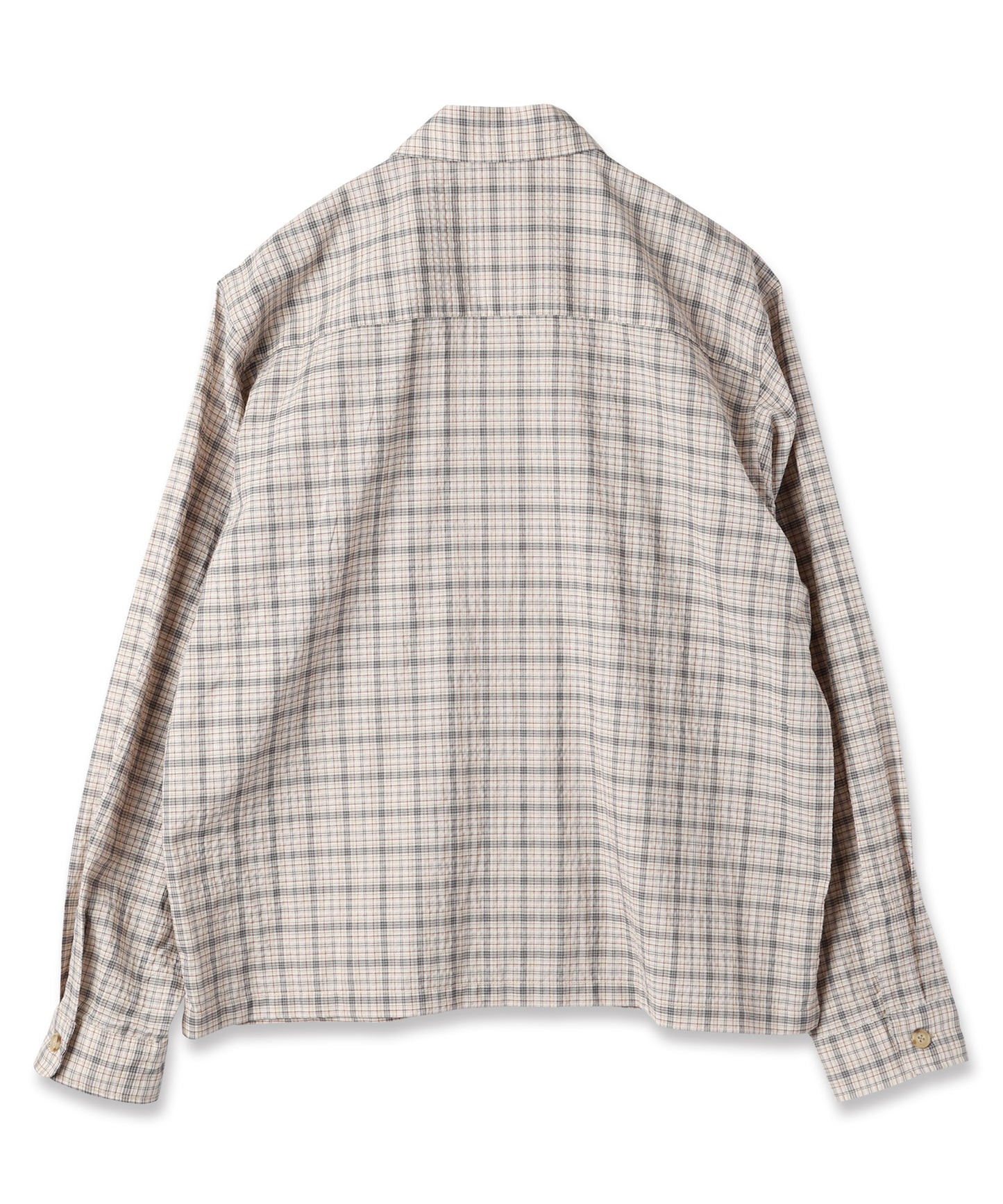 JIEDA　SEERSUCKER ZIP SHIRT