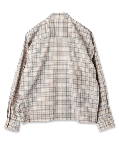 JIEDA　SEERSUCKER ZIP SHIRT