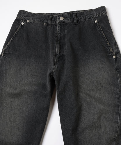 USED 3D CUTTING DENIM PANTS