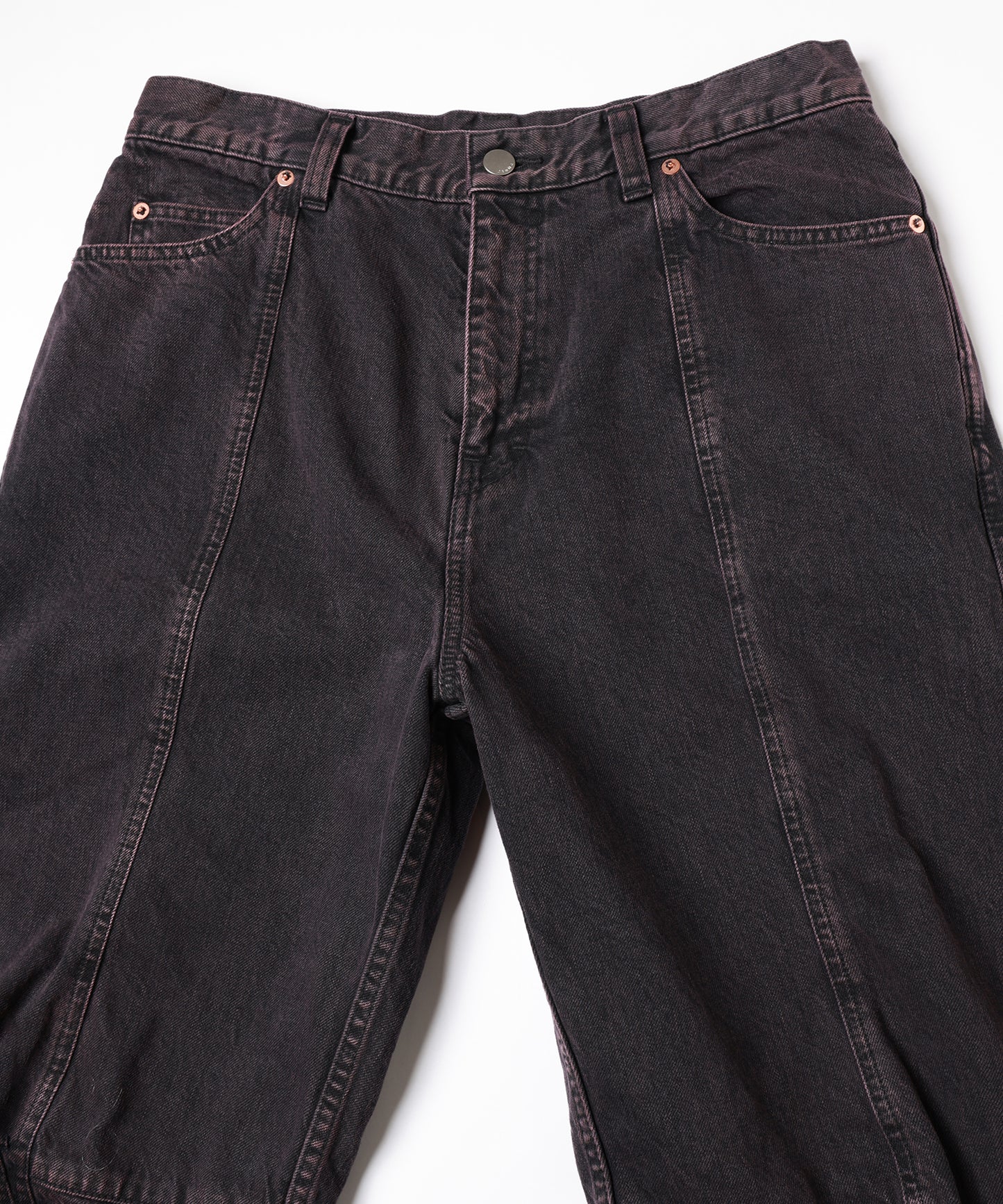 SWITCHING BAGGY DENIM PANTS