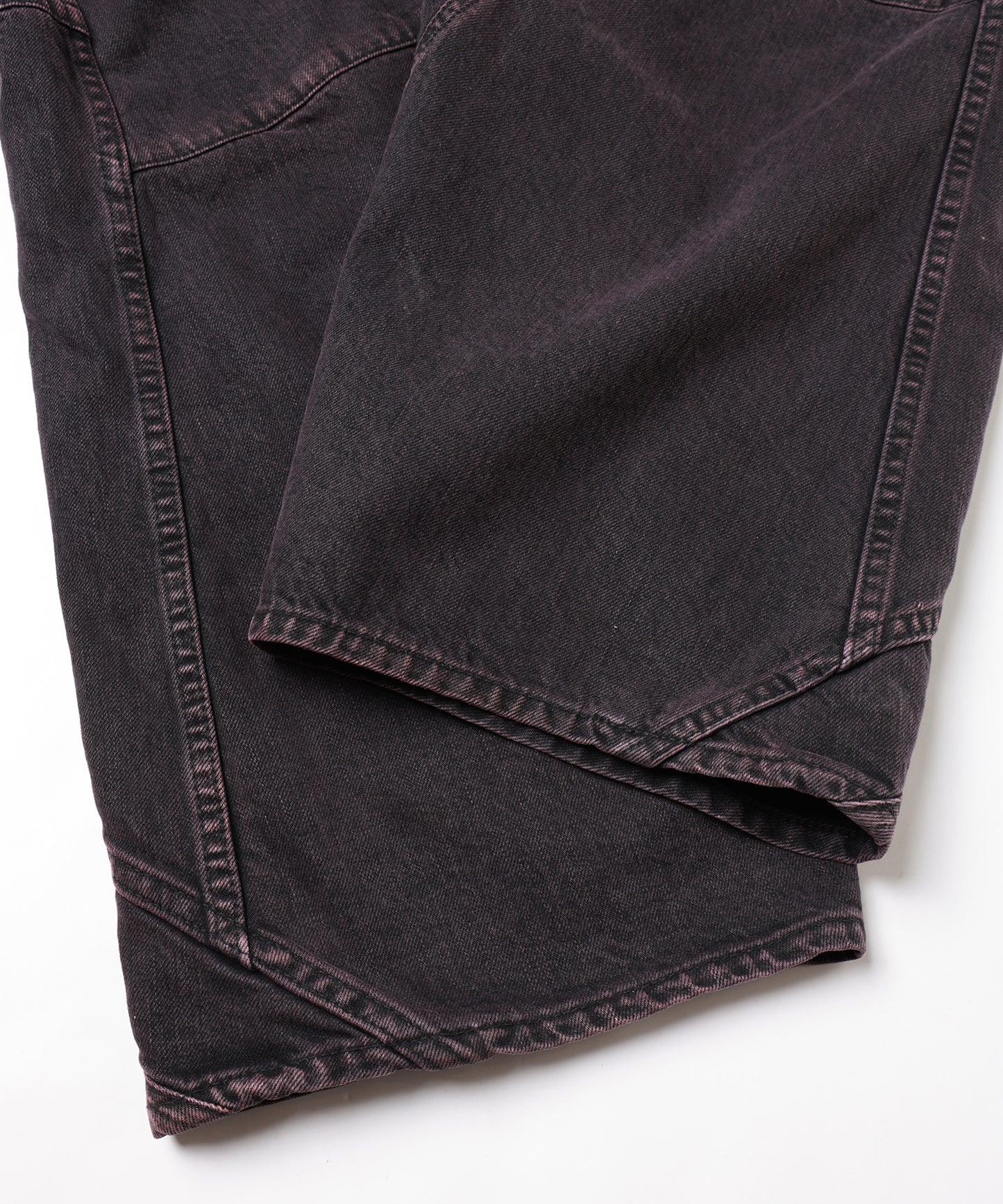 SWITCHING BAGGY DENIM PANTS