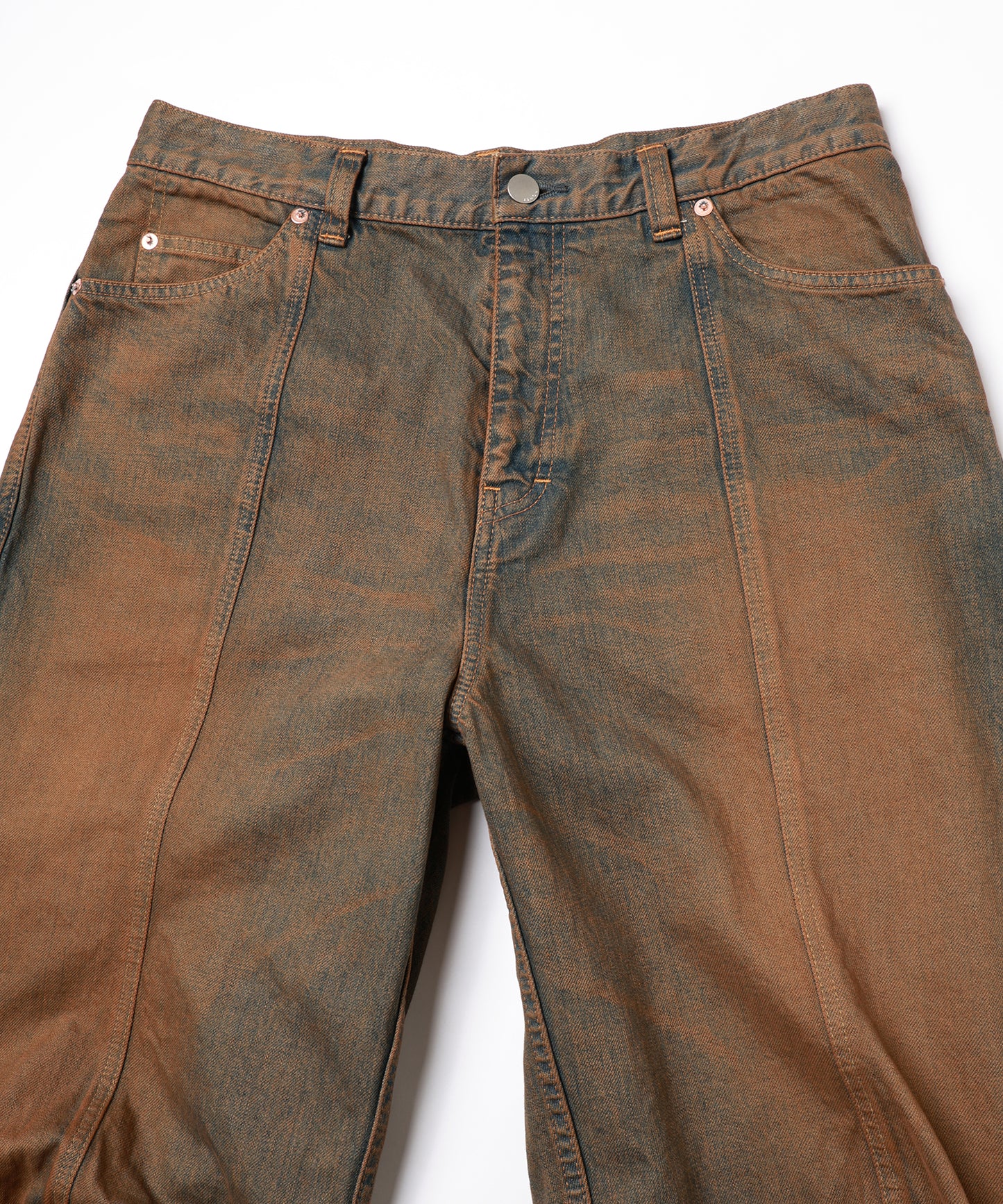 SWITCHING BAGGY DENIM PANTS