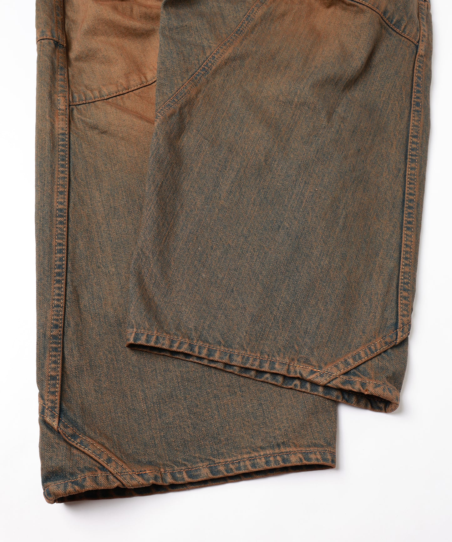 SWITCHING BAGGY DENIM PANTS