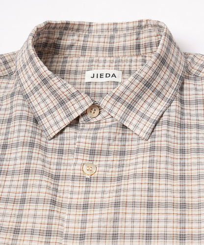 JIEDA　SEERSUCKER SHORT SHIRT