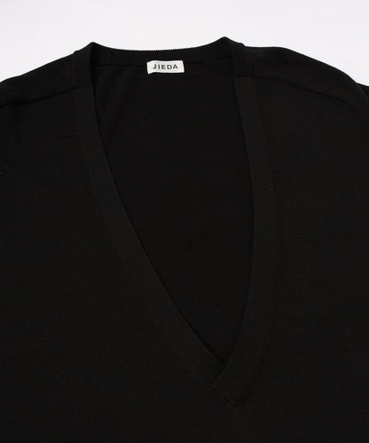 JIEDA　COTTON SILK V NECK KNIT