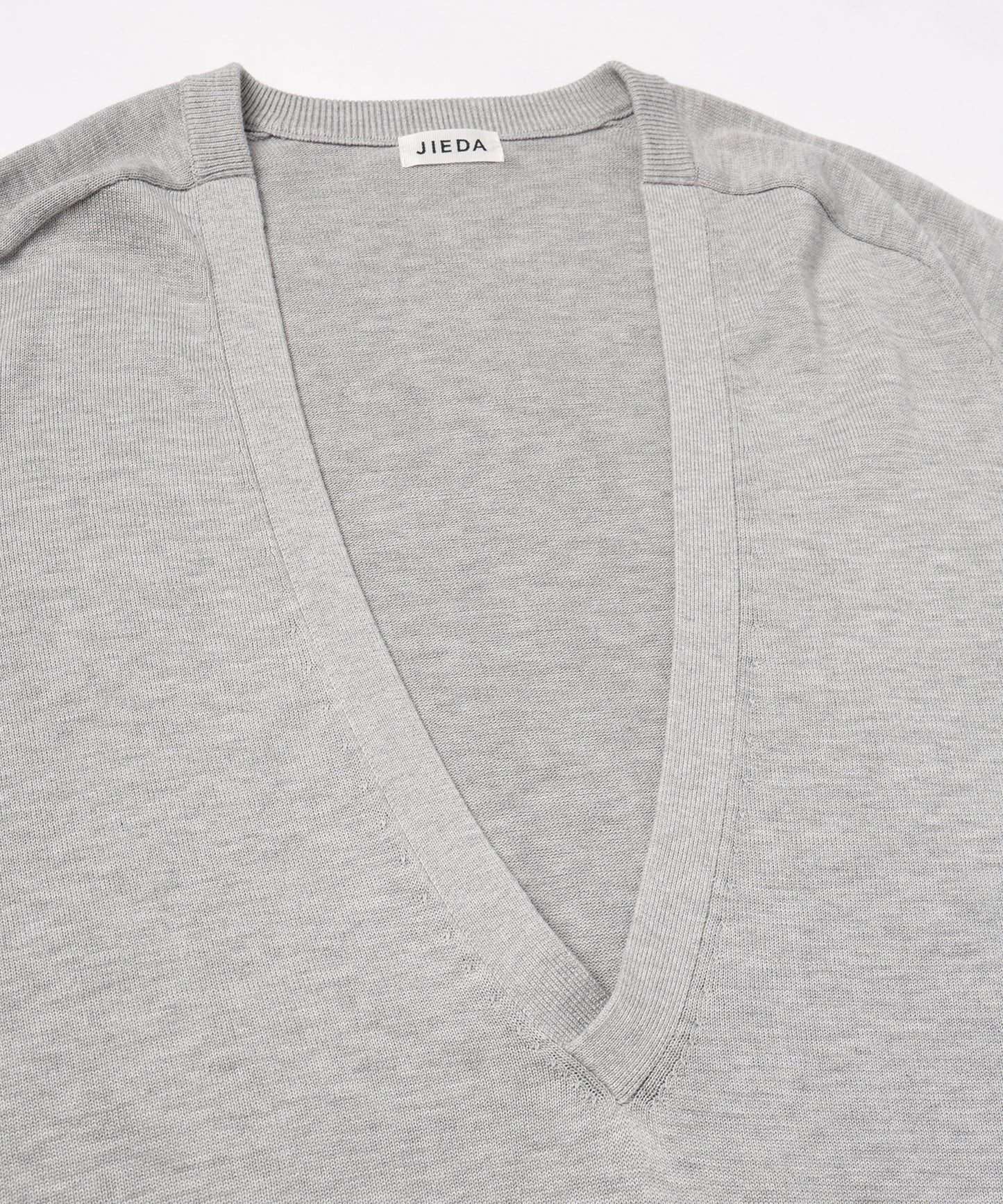 JIEDA　COTTON SILK V NECK KNIT