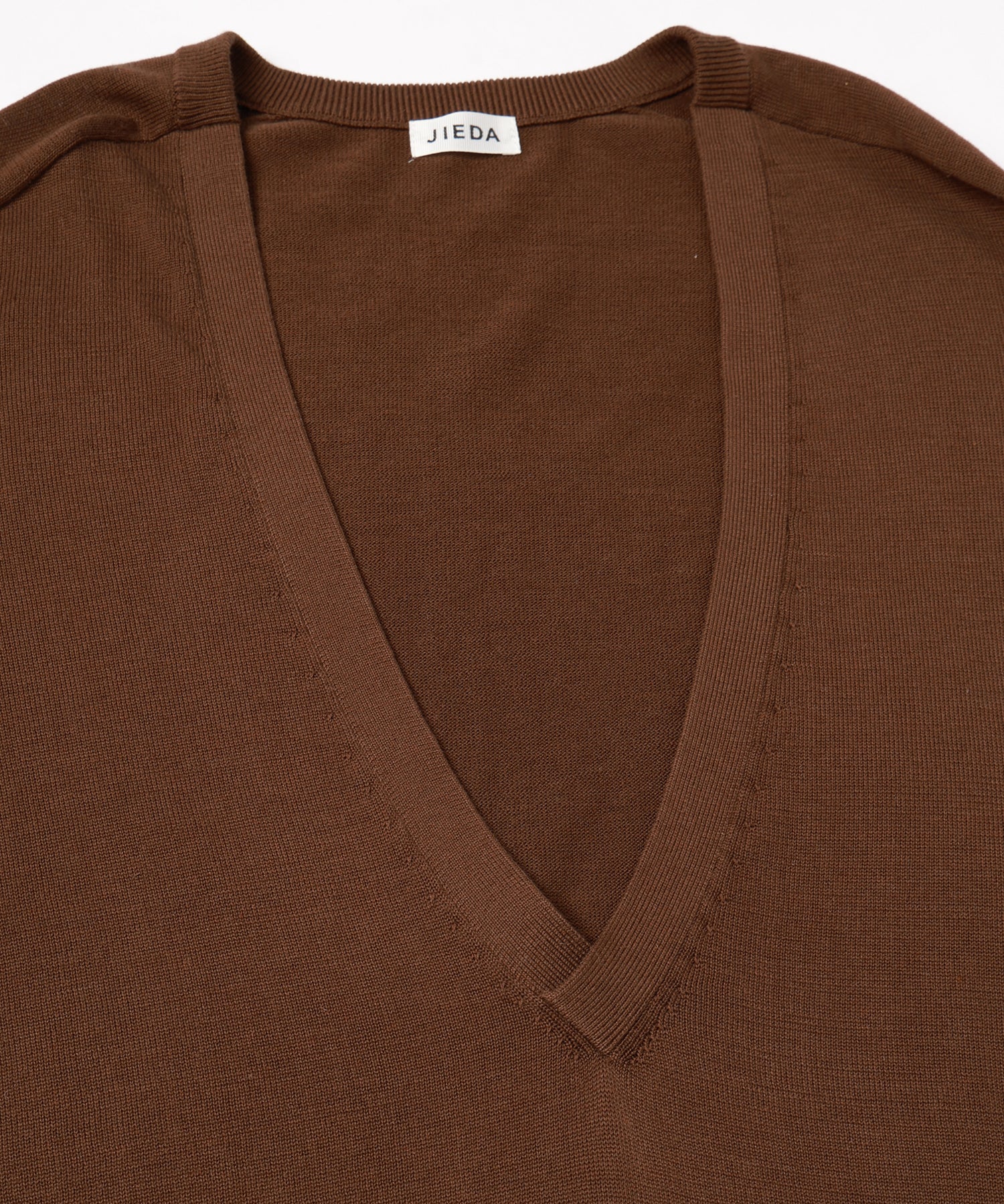 JIEDA COTTON SILK V NECK KNIT – KIKUNOBU
