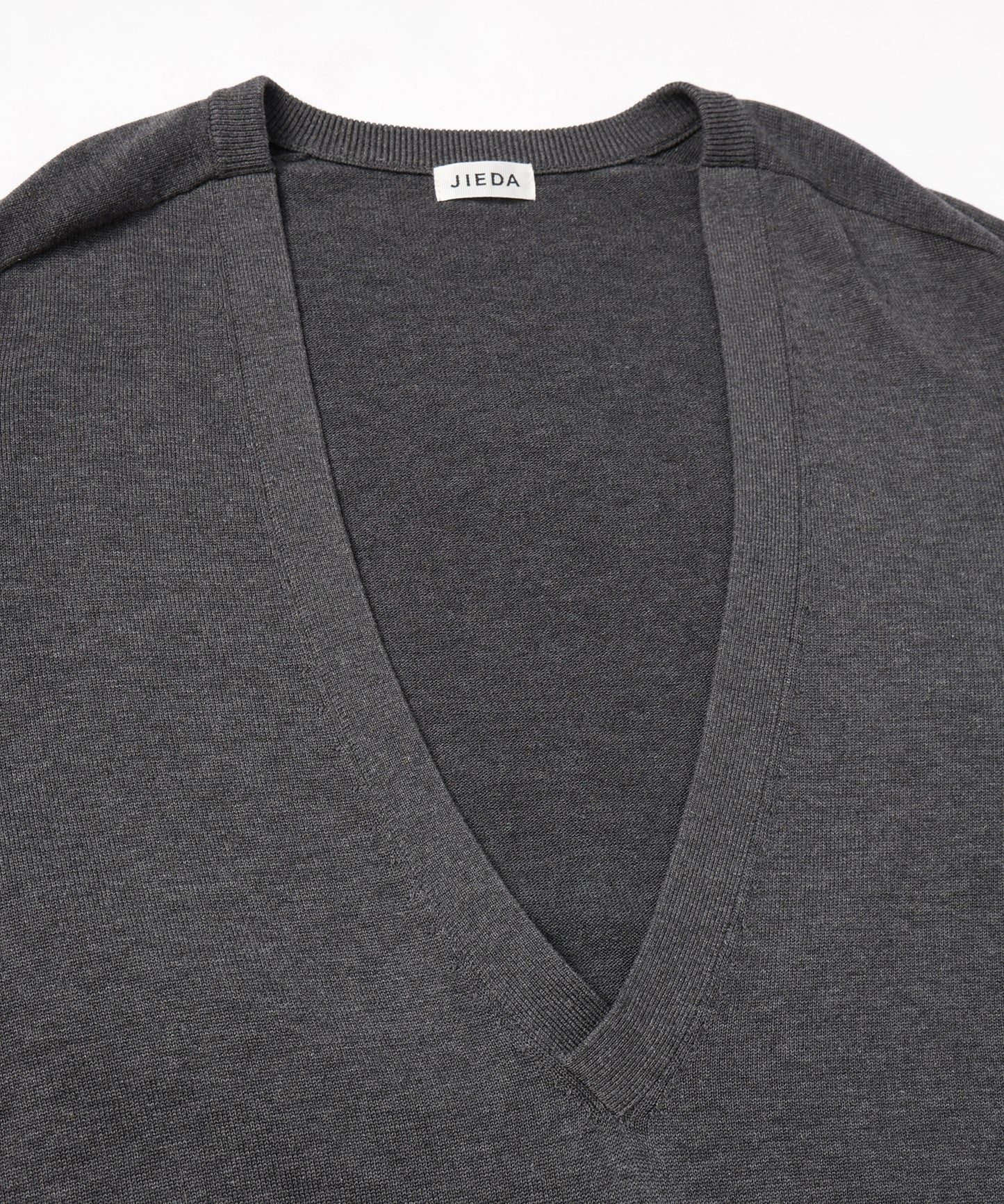 JIEDA　COTTON SILK V NECK KNIT