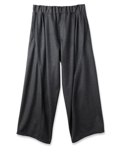 WIDE TUCK WOOL PANTS