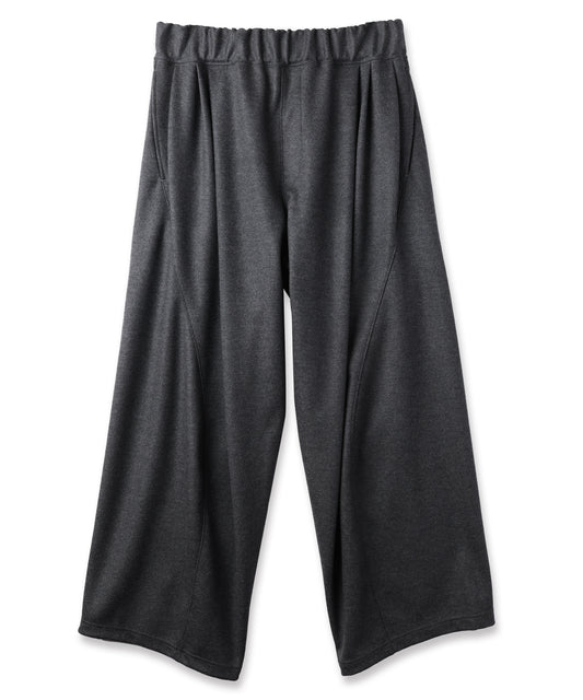 WIDE TUCK WOOL PANTS
