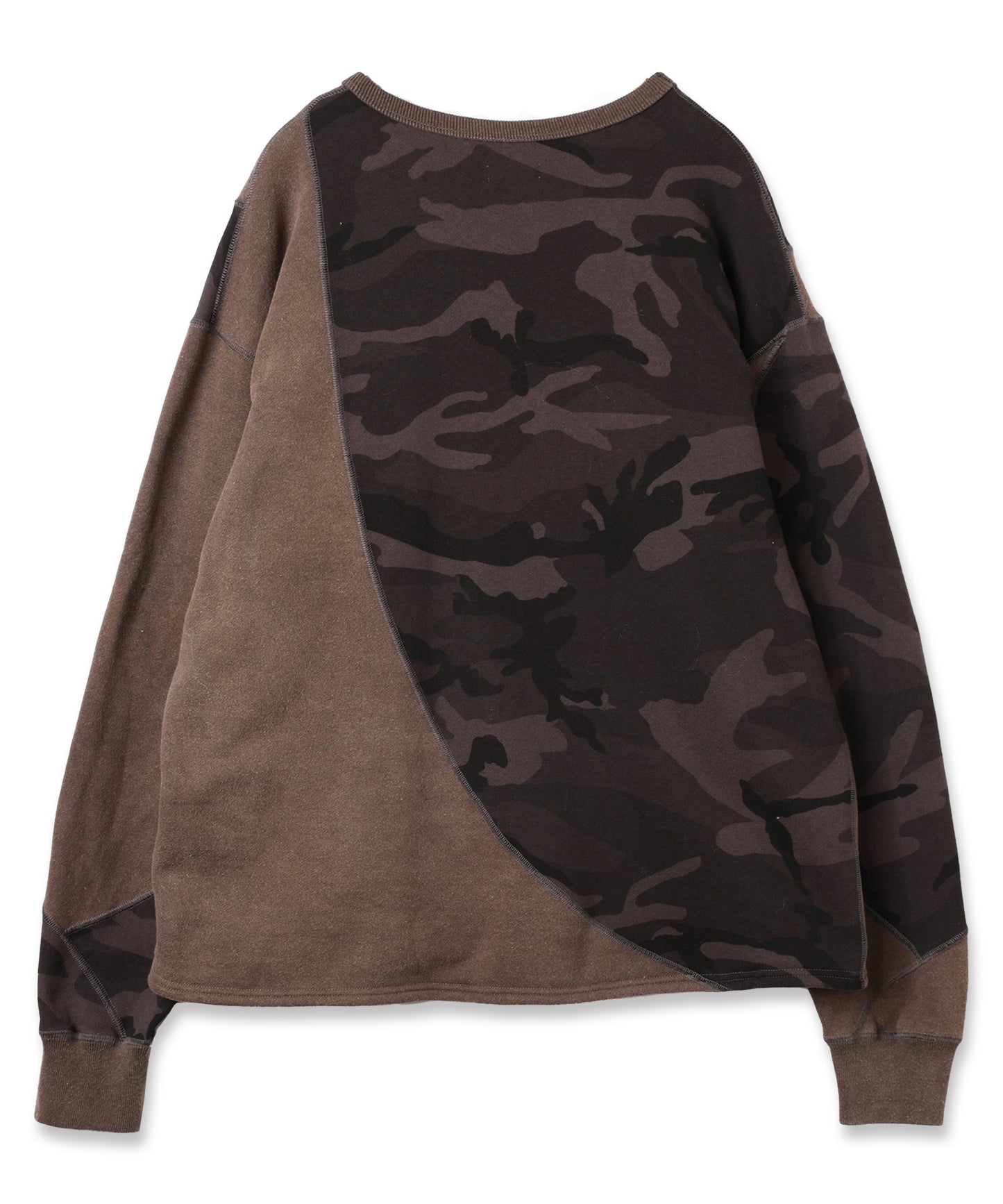 SWITCHING STITCH SWEAT CREW