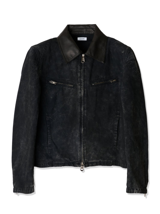 BASICKS　Dirty Motorcycle Denim Jacket