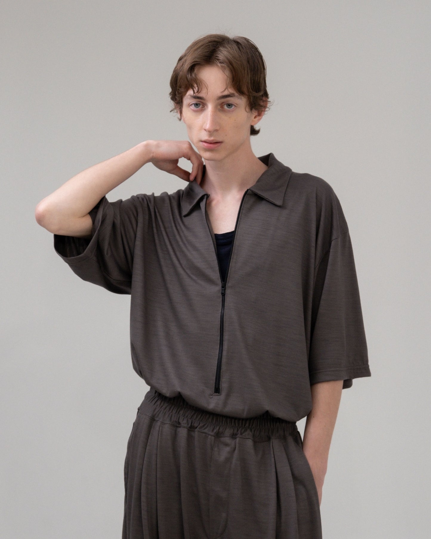 OL　SUPER 100 WOOL POLO S/S