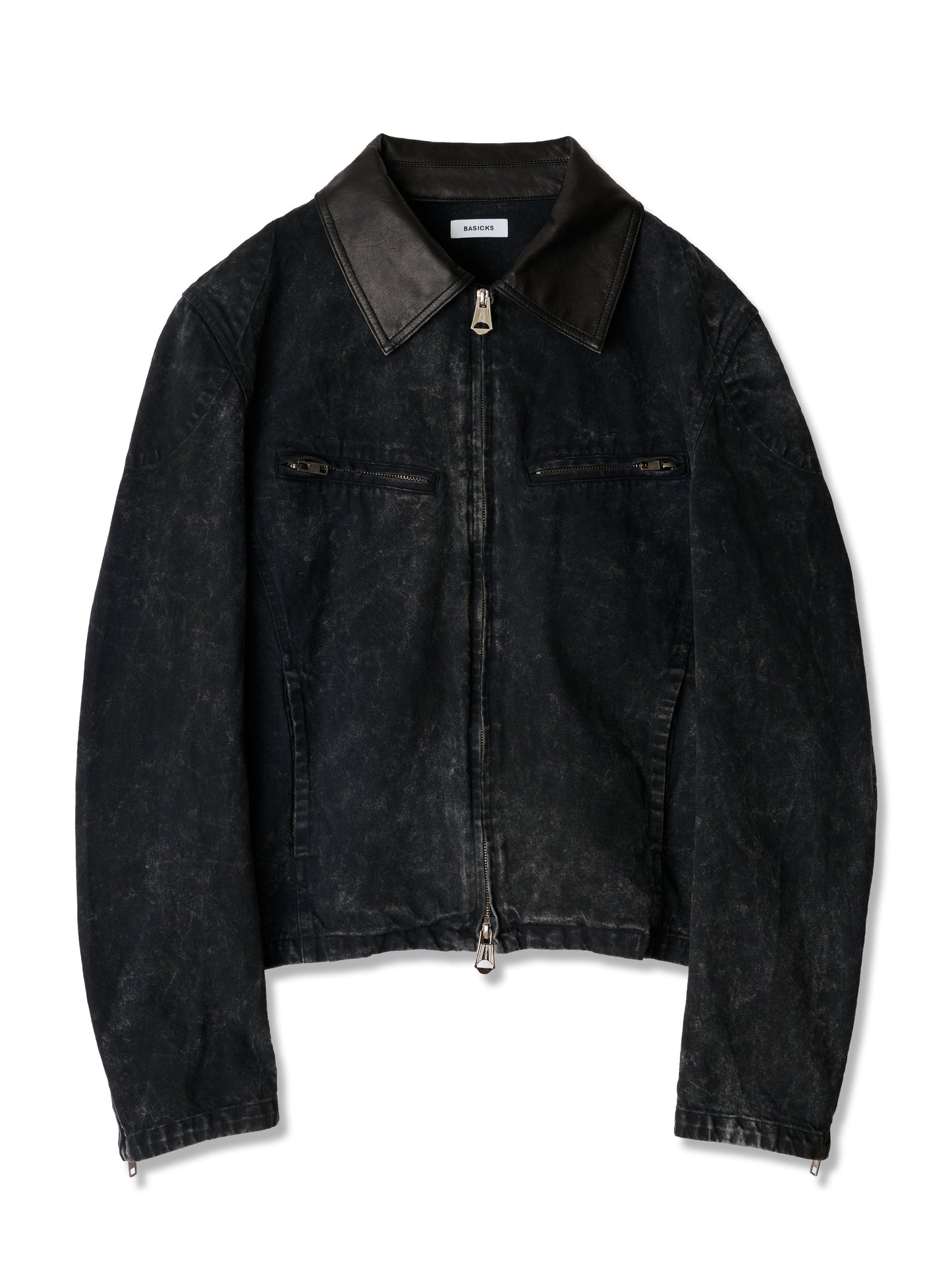 BASICKS　Dirty Motorcycle Denim Jacket