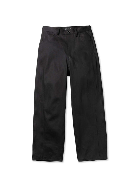 TRIPLE SEAMS 6P DENIM WIDE BLACK