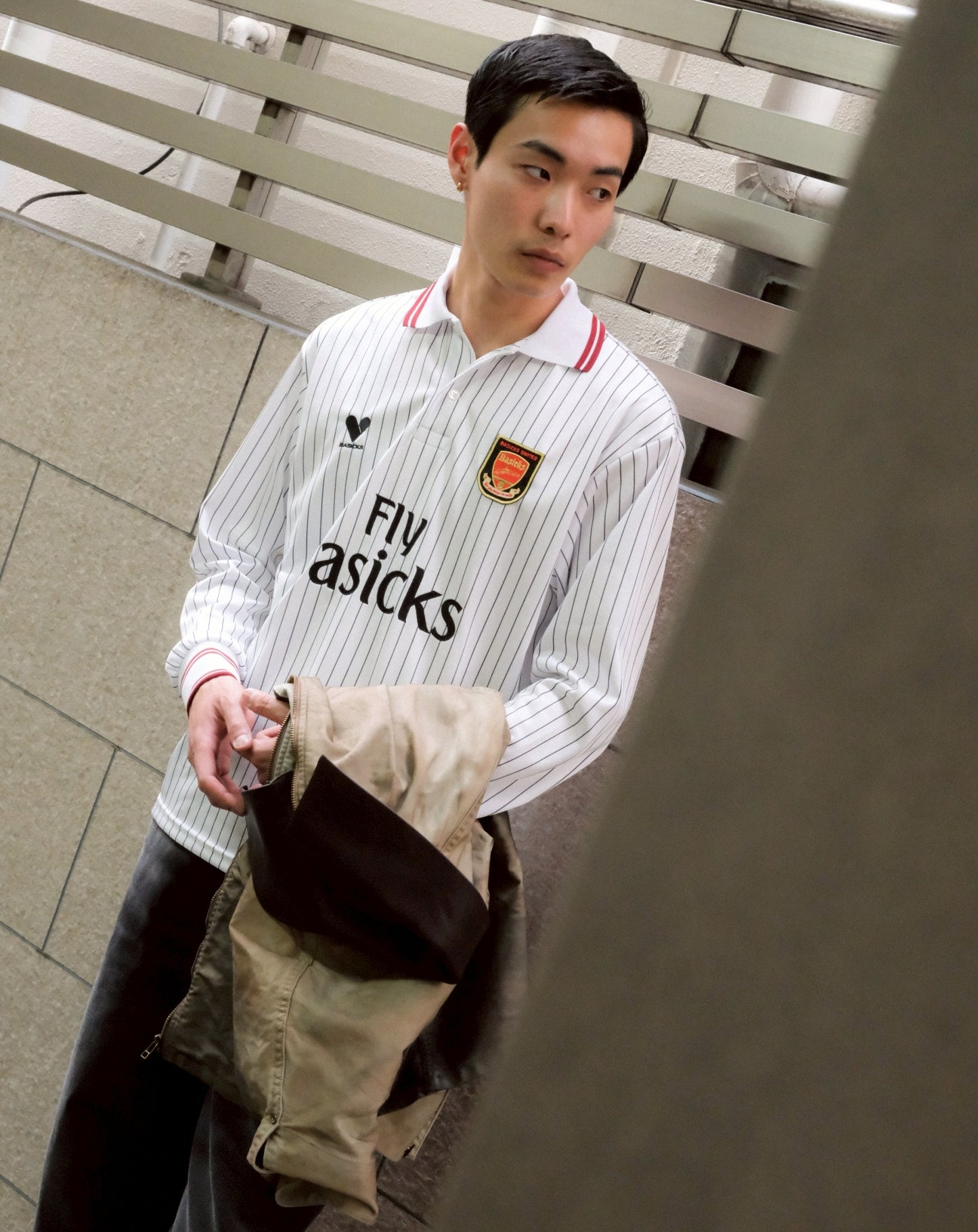 Oversized Stripe Football Shirt
