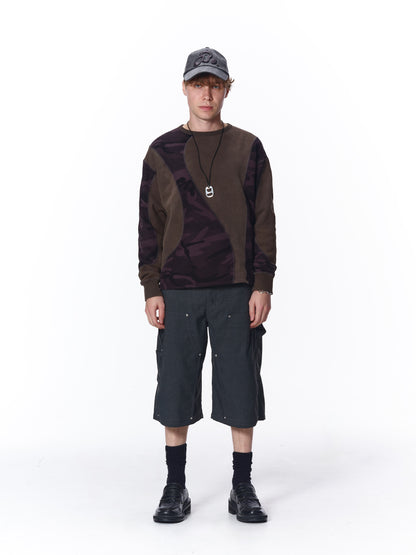 SWITCHING STITCH SWEAT CREW