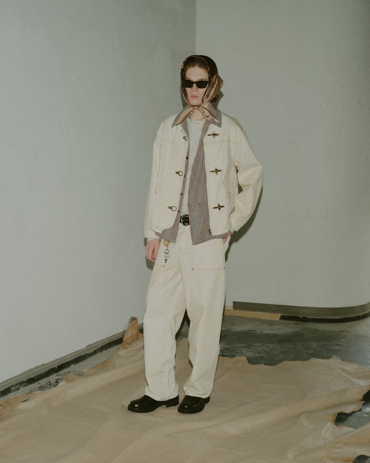 JIEDA　HAND STITCH OPEN COLLAR SHIRT