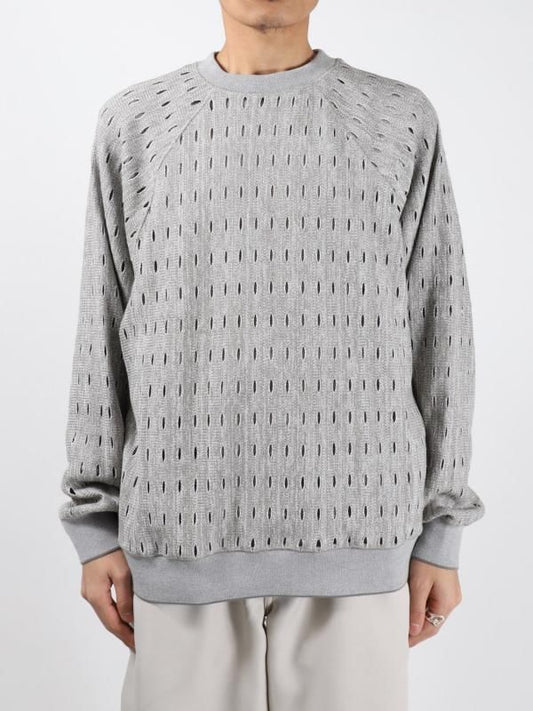 HOLE RAGLAN CREW