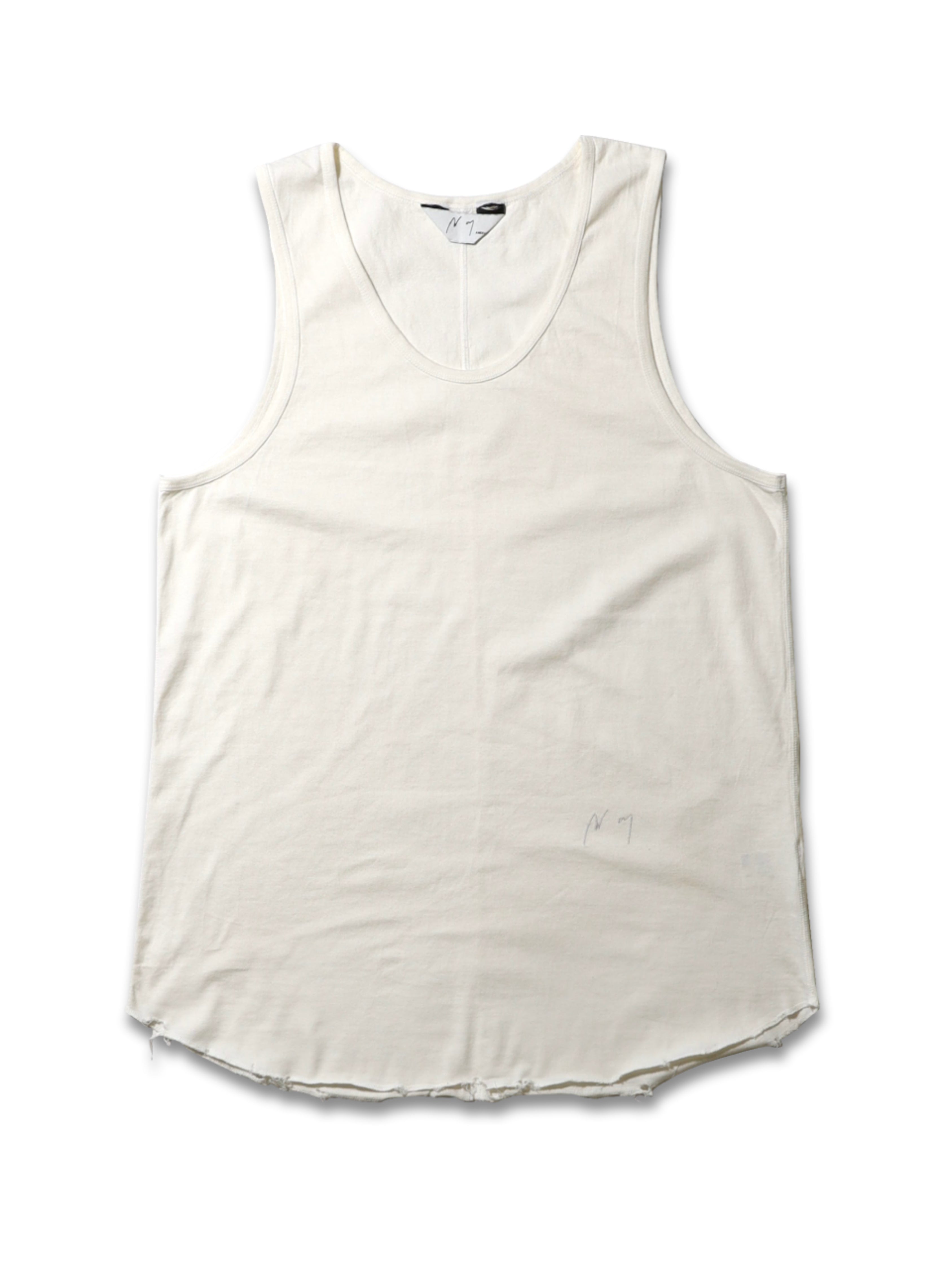 トップス ancellm UNEVENNESS TANK TOP G.WHITE 1 ANCELLM UNEVENNESS TANK TOP – KIKUNOBU