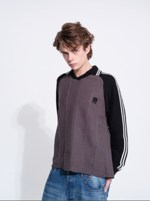 RICE NINE TEN　KNITTED GOALEE SWEATER