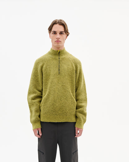 ESSENCE MOHAIR MIXED KNIT TOP