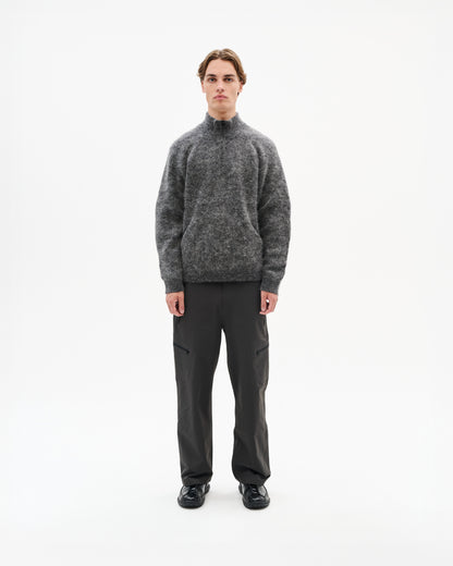 ESSENCE MOHAIR MIXED KNIT TOP