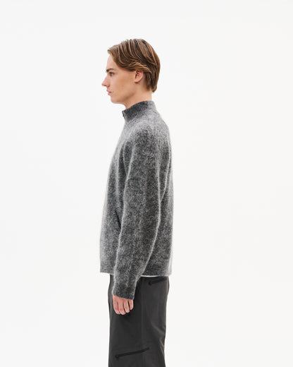 ESSENCE MOHAIR MIXED KNIT TOP