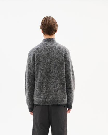 ESSENCE MOHAIR MIXED KNIT TOP