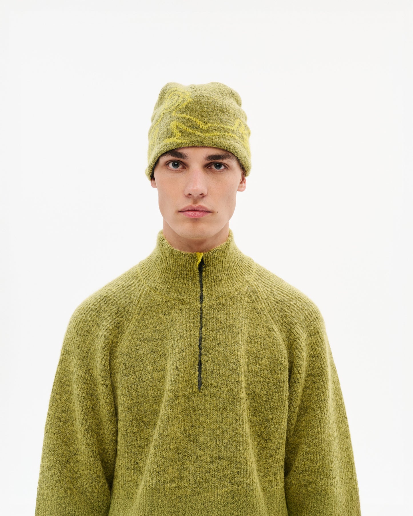 MOSCOT MOHAIR MIXED KNIT BEANIE