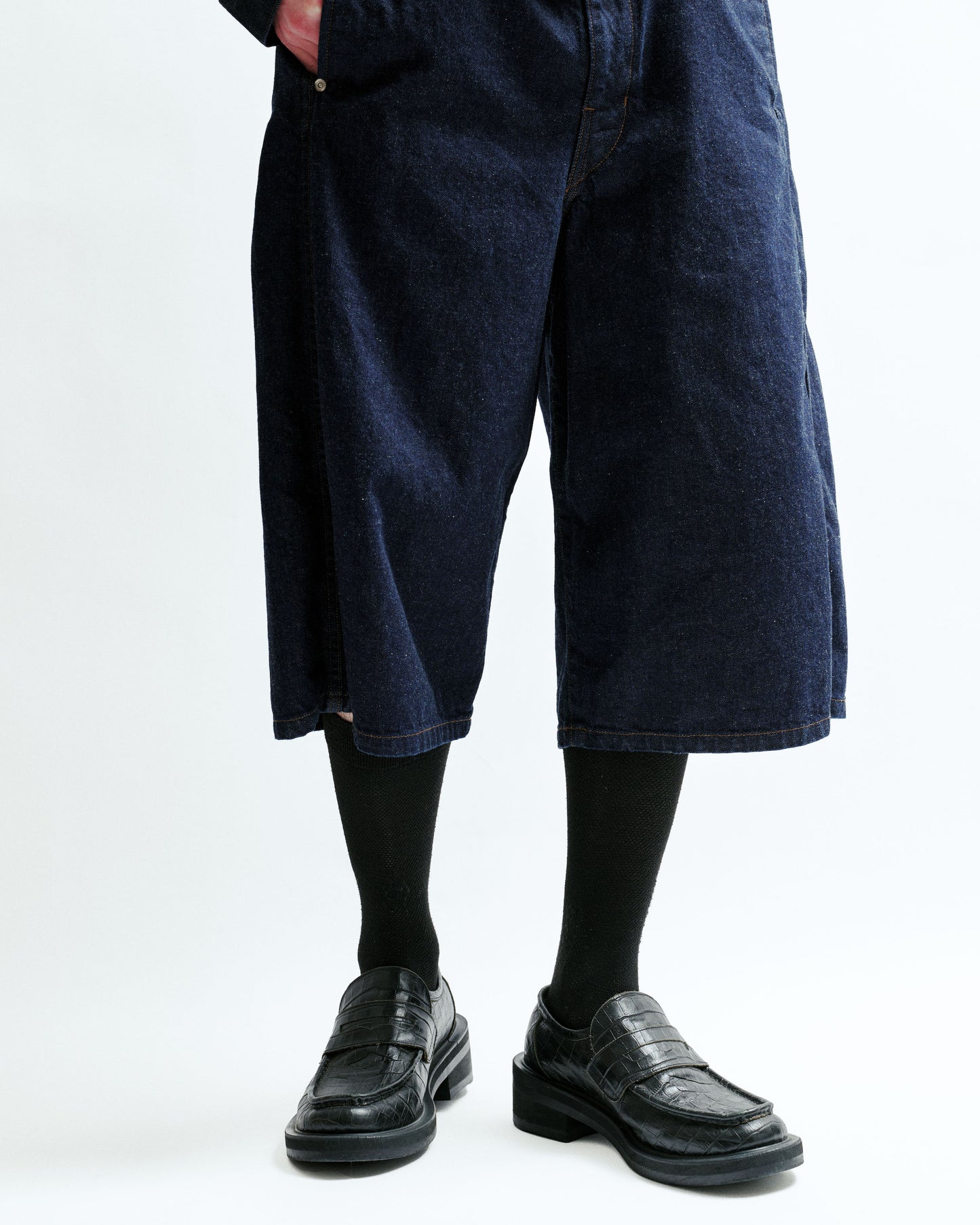 JIEDA　3D 3/4 DENIM PANTS